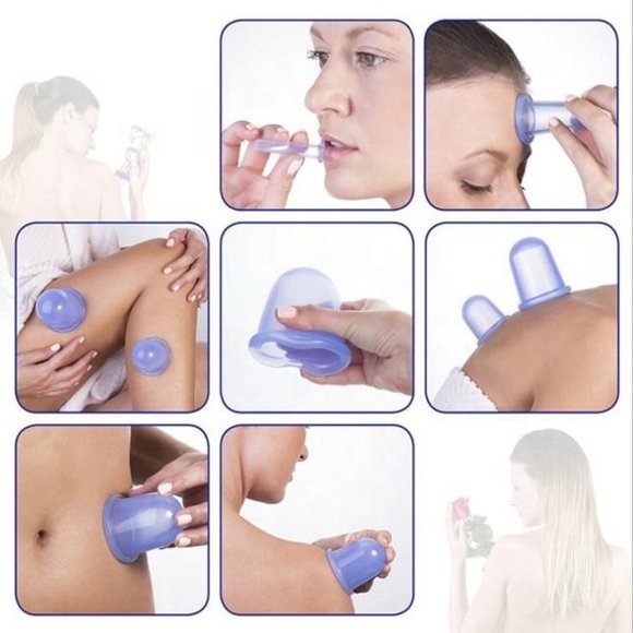Anti Cellulite Massager Cupping Therapy Massage Sets Silicone Vacuum Suction Cup - Picture 6 of 15